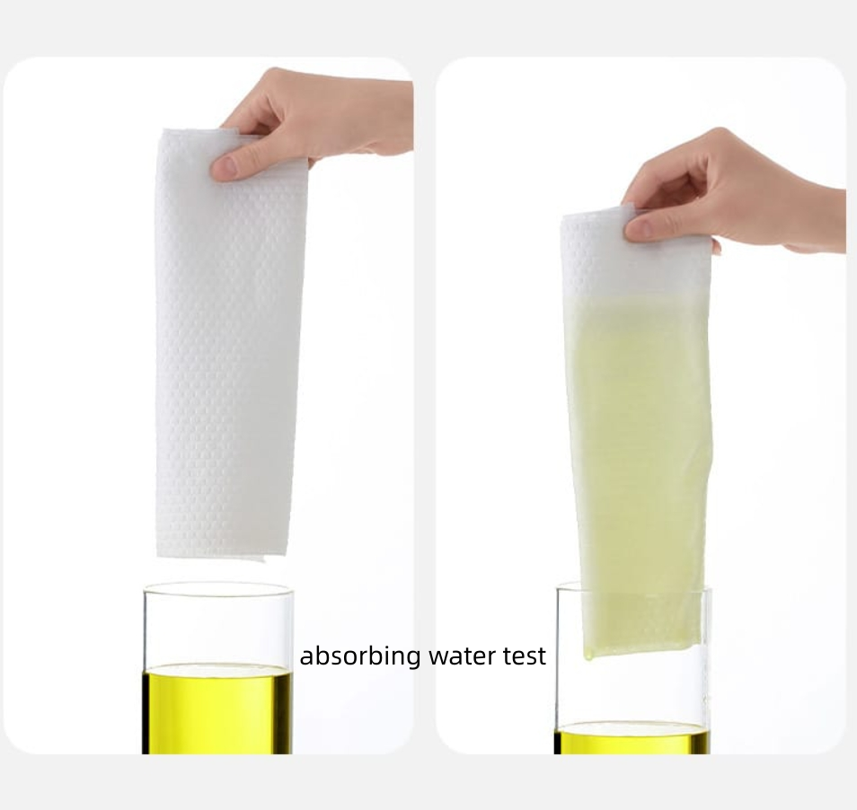 Fasola White Towel Roll Disposable Cloth Rag for Kitchen Kitchen Paper Towel Roll 25.5 X 25cm X4Pack