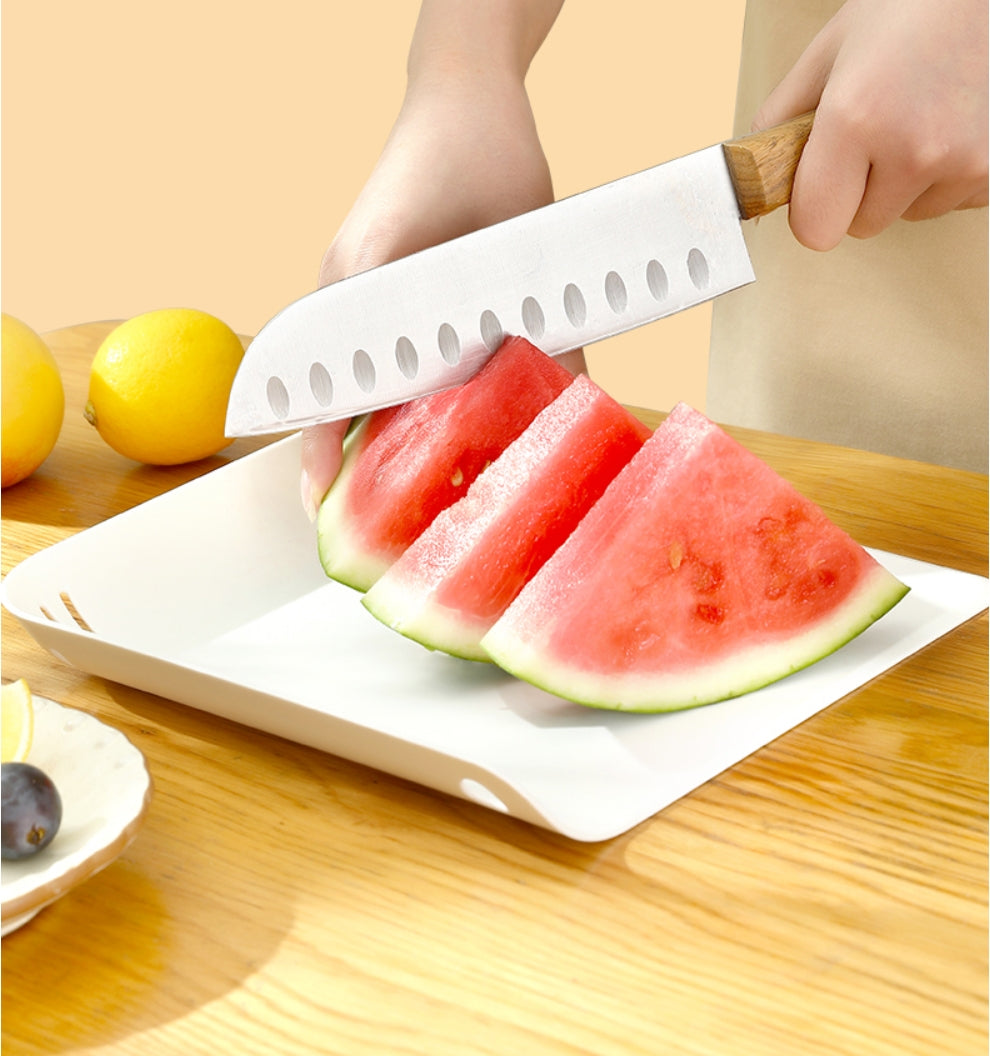 Fasola White Plastic Cutting Boards for Kitchen Chopping Board 23X23X3cm X4Pack