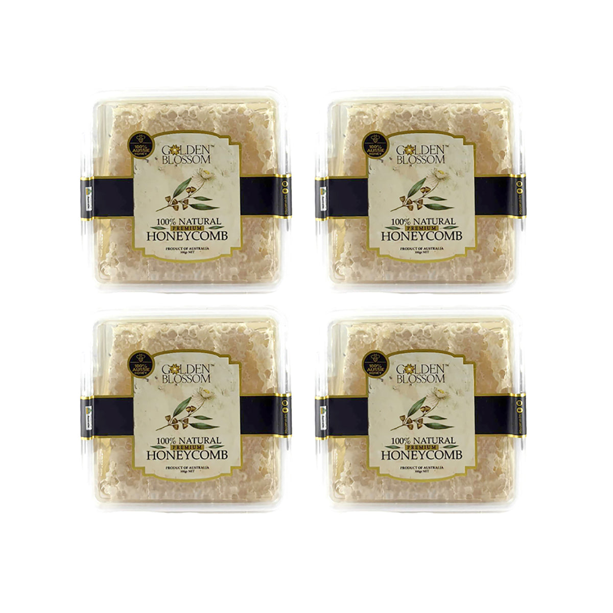 Honeycube-Honeycomb-Honey-350g-X4Pack-1