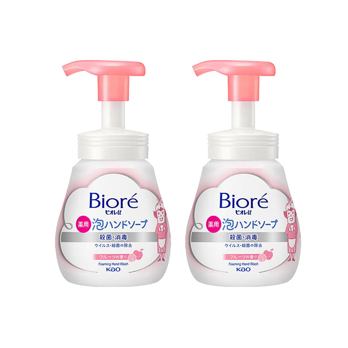 Kao-Foaming-Hand-Wash-Fruit-Scent-240ml-X2Pack-1