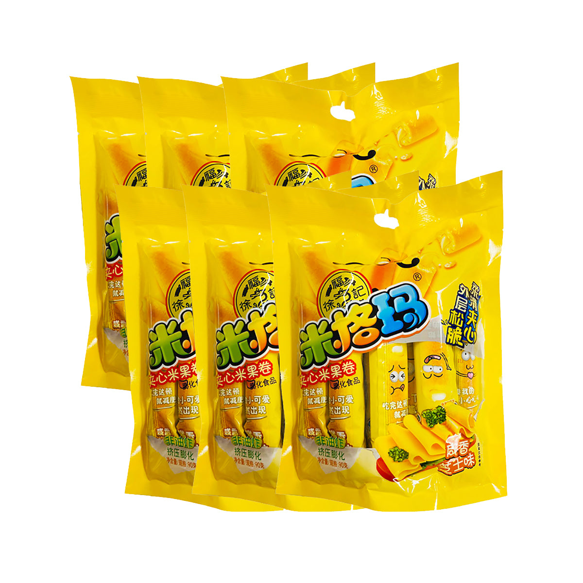 Hsu-Fu-Chi-Migmar-Stuffed-Rice-Rolls-Savory-Cheese-Flavor-90g-X6Pack-1
