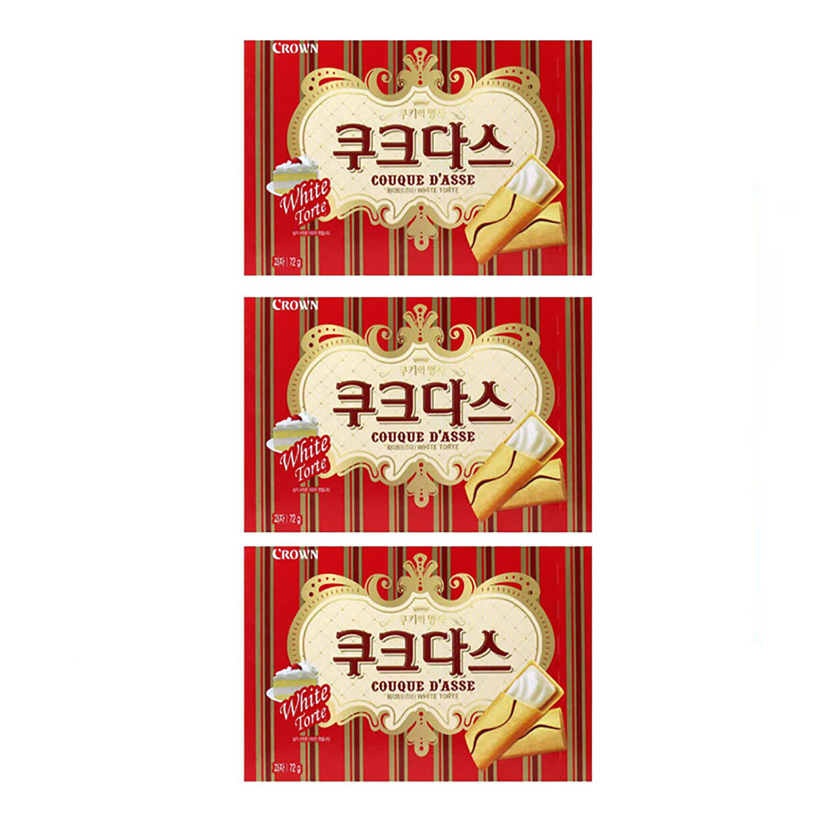 Crown-Cream-Filled-Cookies-White-Cake-Flavor-128g-X3Pack-1