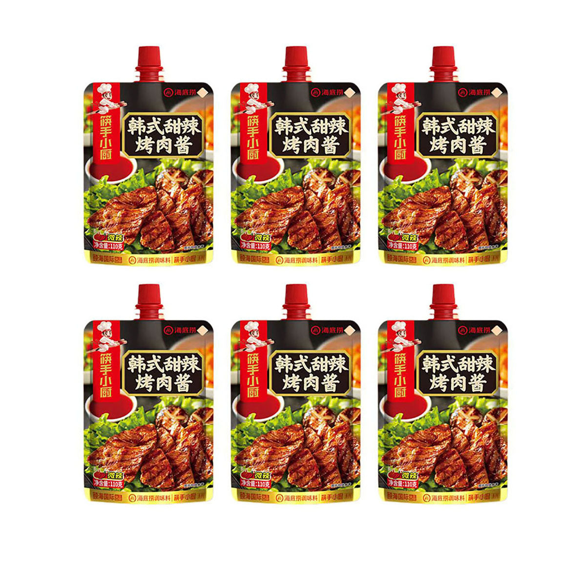 Haidilao-Korean-Sweet-and-Spicy-BBQ-Sauce-110g-X6Pack-1