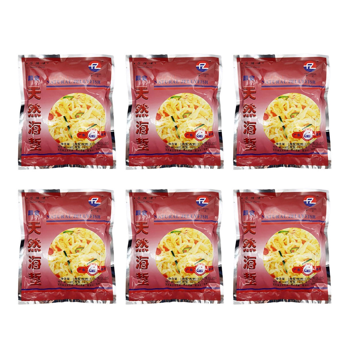 Fengzheng-Instant-Jellyfish-with-Mustard-Flavor-150g-X6Pack-1