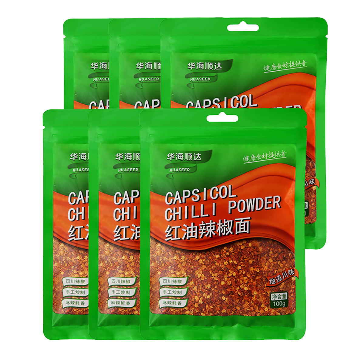 Huahai-Shunda-Spicy-Chili-Powder-100g-X6Pack-1