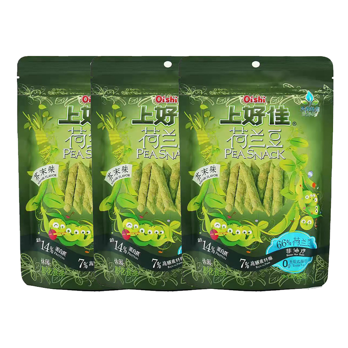 Oishi-Wasabi-Flavor-Snow-Peas-95g-X3Pack-1