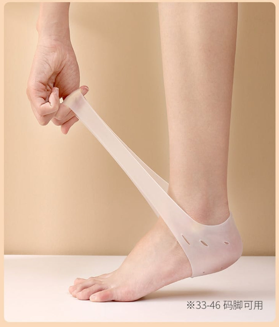 Fasola Heel Cushion Pads Heel Grips/Heel Liners Heel Protectors for Cracked Heels White 10*8cm 1 Pair X2Pack