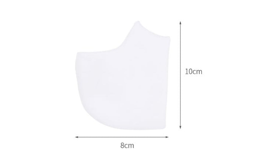 Fasola Heel Cushion Pads Heel Grips/Heel Liners Heel Protectors for Cracked Heels White 10*8cm 1 Pair X2Pack