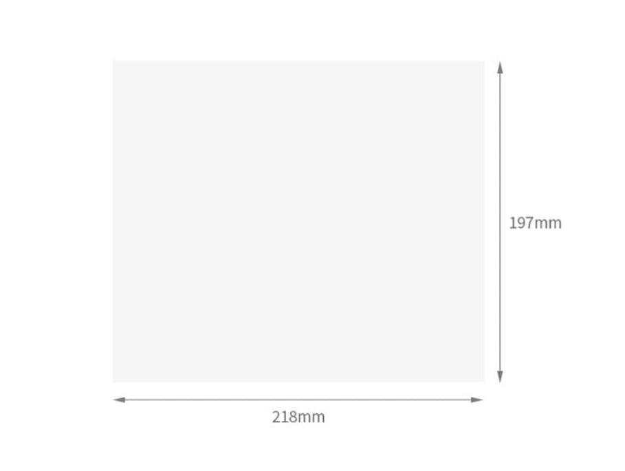 Fasola Oil Absorbing Paper for Kitchen Round Soup Fried Film Food Blotting Paper 21.8*19.7cm 50pcs X4Pack