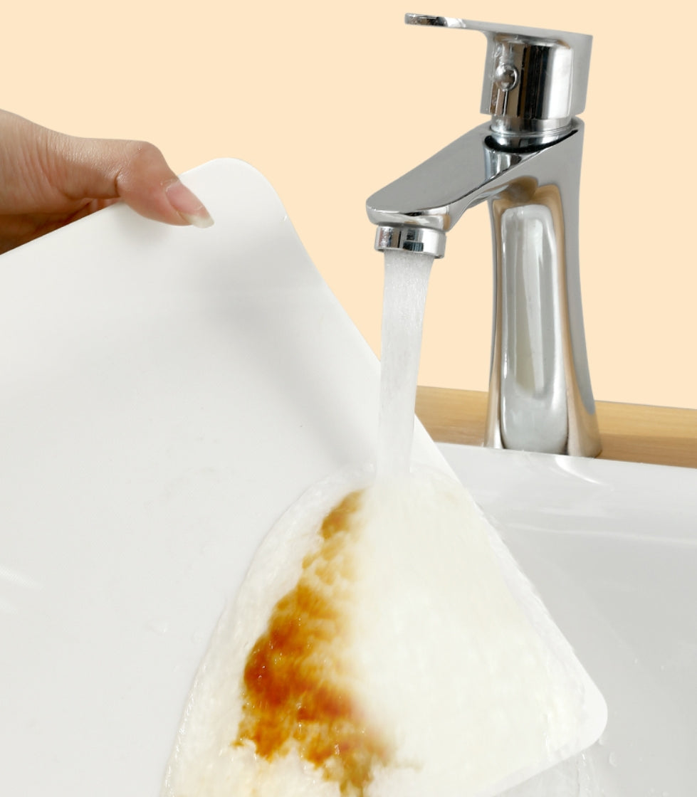 Fasola White Plastic Cutting Boards for Kitchen Chopping Board 23X23X3cm X4Pack