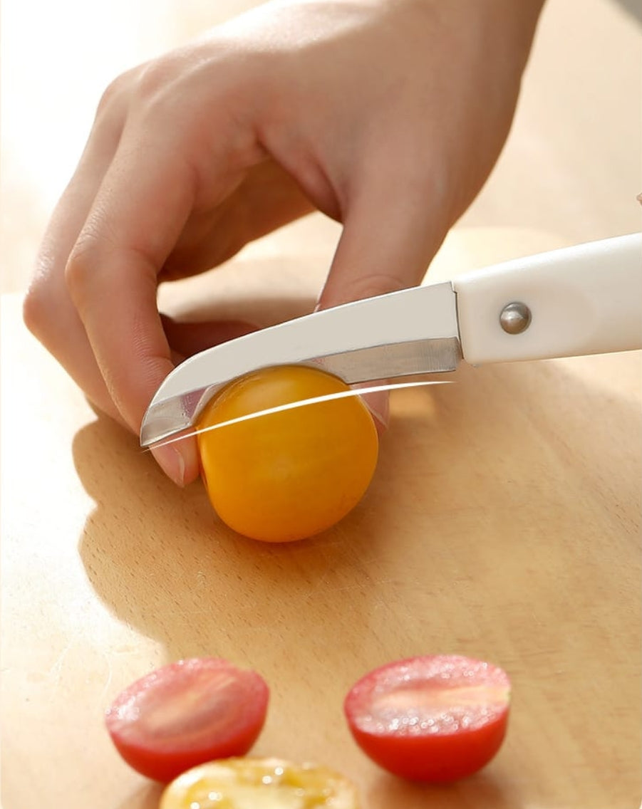 Fasola Multifunctional Apple Vegetable Peelers for kitchen Stainless Steel Peelers White 17X2X1.5cm X6Pack