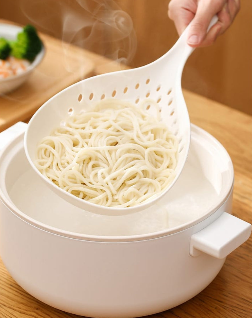 Fasola PA High-Temperature Resistant Kitchen Skimmer Cooking Spoon with Holes for Skimming/Draining 35.5X14.5cm X4Pack