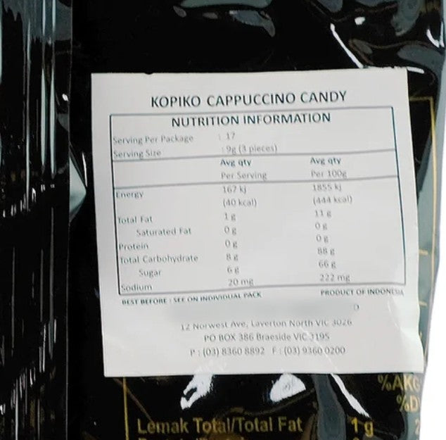 KOPIKO Imported Indonesian Cappuccino Candy 120g X4Pack