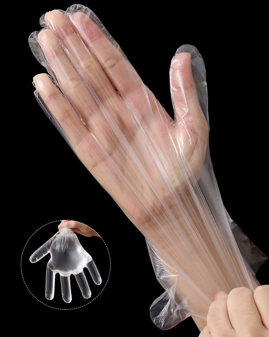 Fasola Disposable Plastic Food Safe Gloves 27.5X16.7cm 100pieces X3Pack