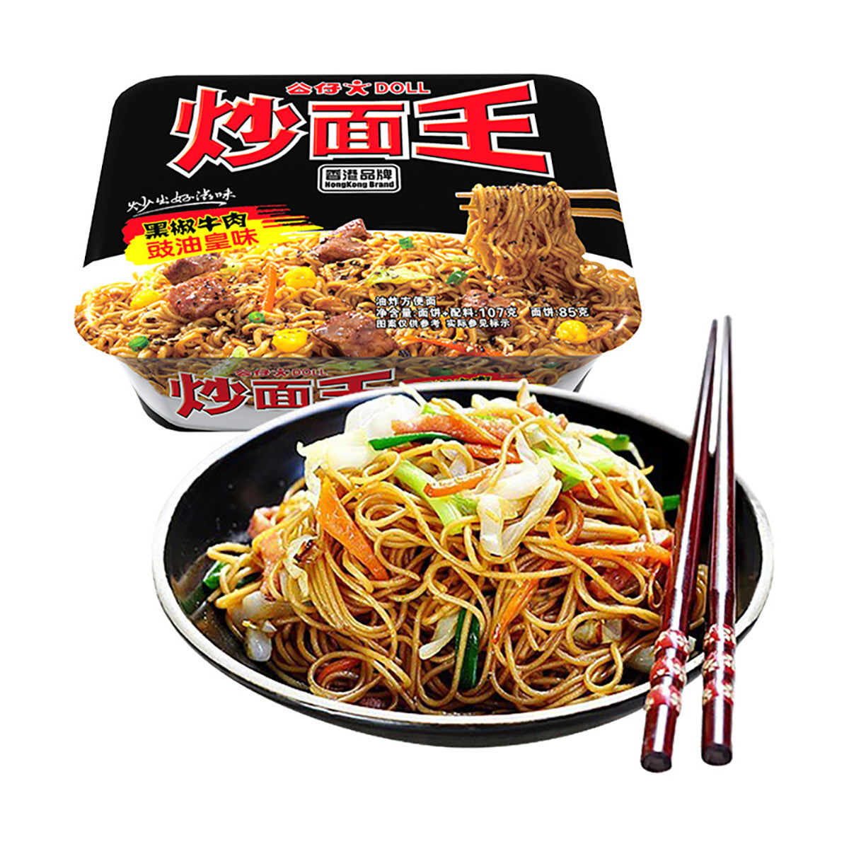 DOLL-Black-Pepper-Beef-Stir-Fried-Noodles-107g-X6Pack-1