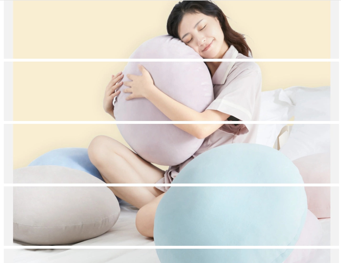 Lifease Japanese Style Soft Plush Pillow throw pillow in Pink-Coffee Color X 2Pack