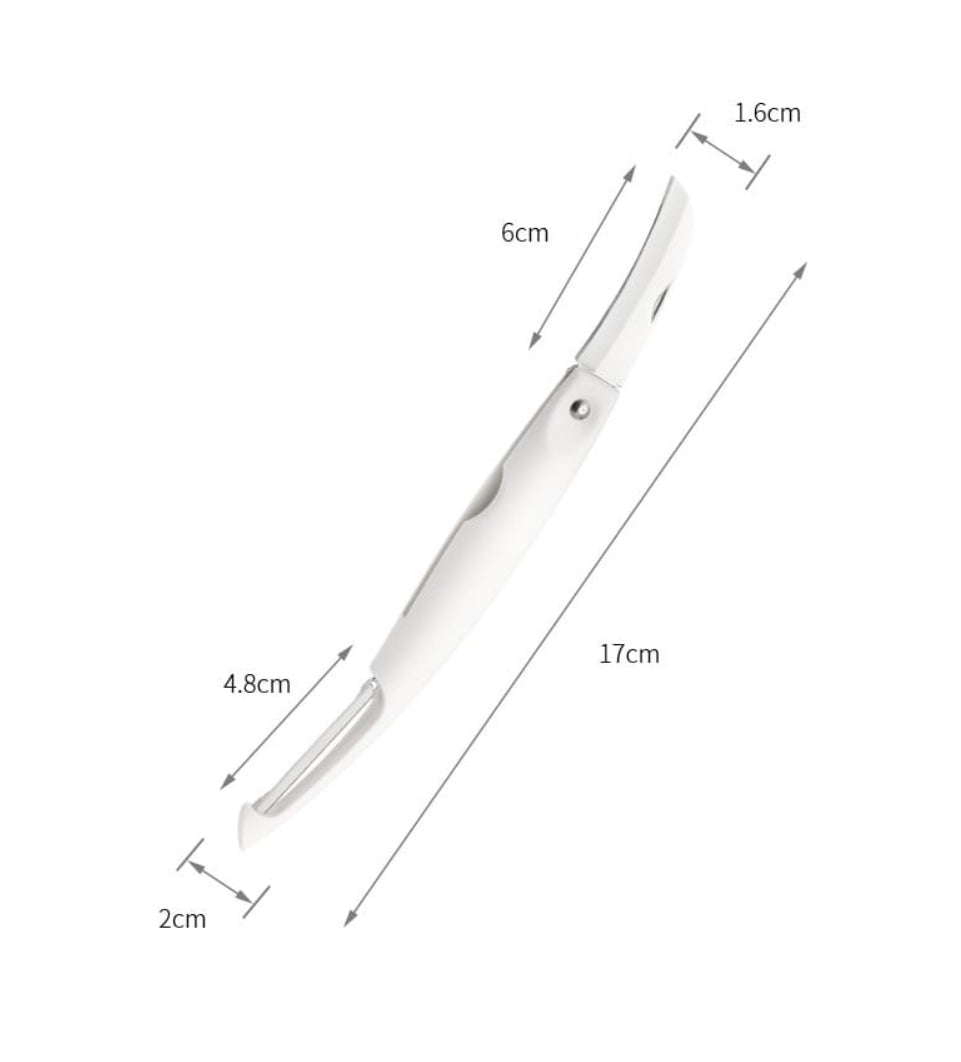 Fasola Multifunctional Apple Vegetable Peelers for kitchen Stainless Steel Peelers White 17X2X1.5cm X6Pack