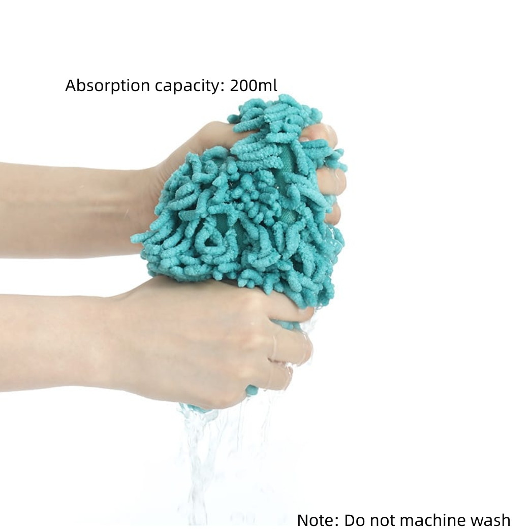 Fasola Japanese Hanging Thick Hand Towel Ball Fuzzy Ball Towel Blue 17 X 17cm 4Pack