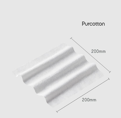 Purcotton Cotton Cleaning Face Towel Washcloth Cotton Dry Wipes Cotton Tissues for Sensitive Skin80 Pieces 3pcs X 2Pack