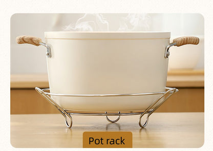 Fasola Large Size Food Grade Multifunctional Steaming Cooking Rack 28X18X7.5cm X2Pack