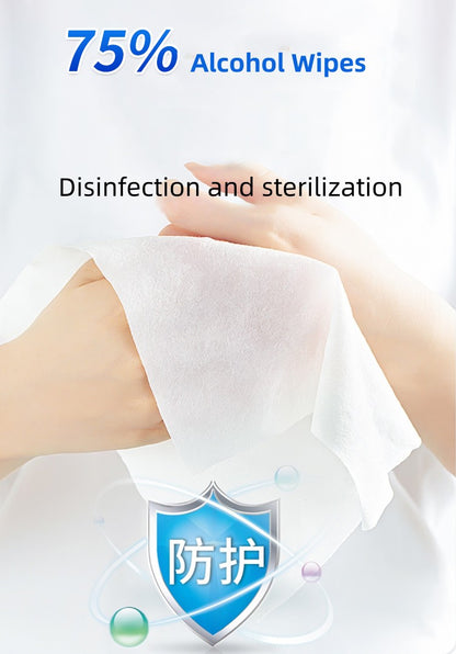 Dr. Rifold 75% Alcohol Flushable Surface Disinfecting Wet Wipes 50 Sheets X2Pack