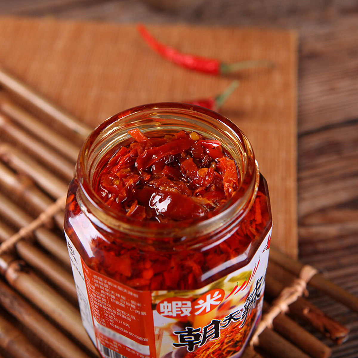 Old Mule Shrimp ChaoTian Chili Super Hot Sauce for Cooking and Mixing 240gX3Pack