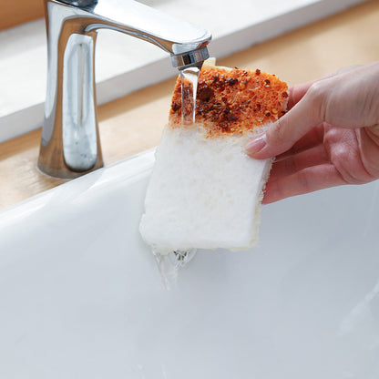 Fasola Eco Friendly Natural White Luffa Sponge for Washing Dishes 7 X 11 X 1.7 cm X4Pack