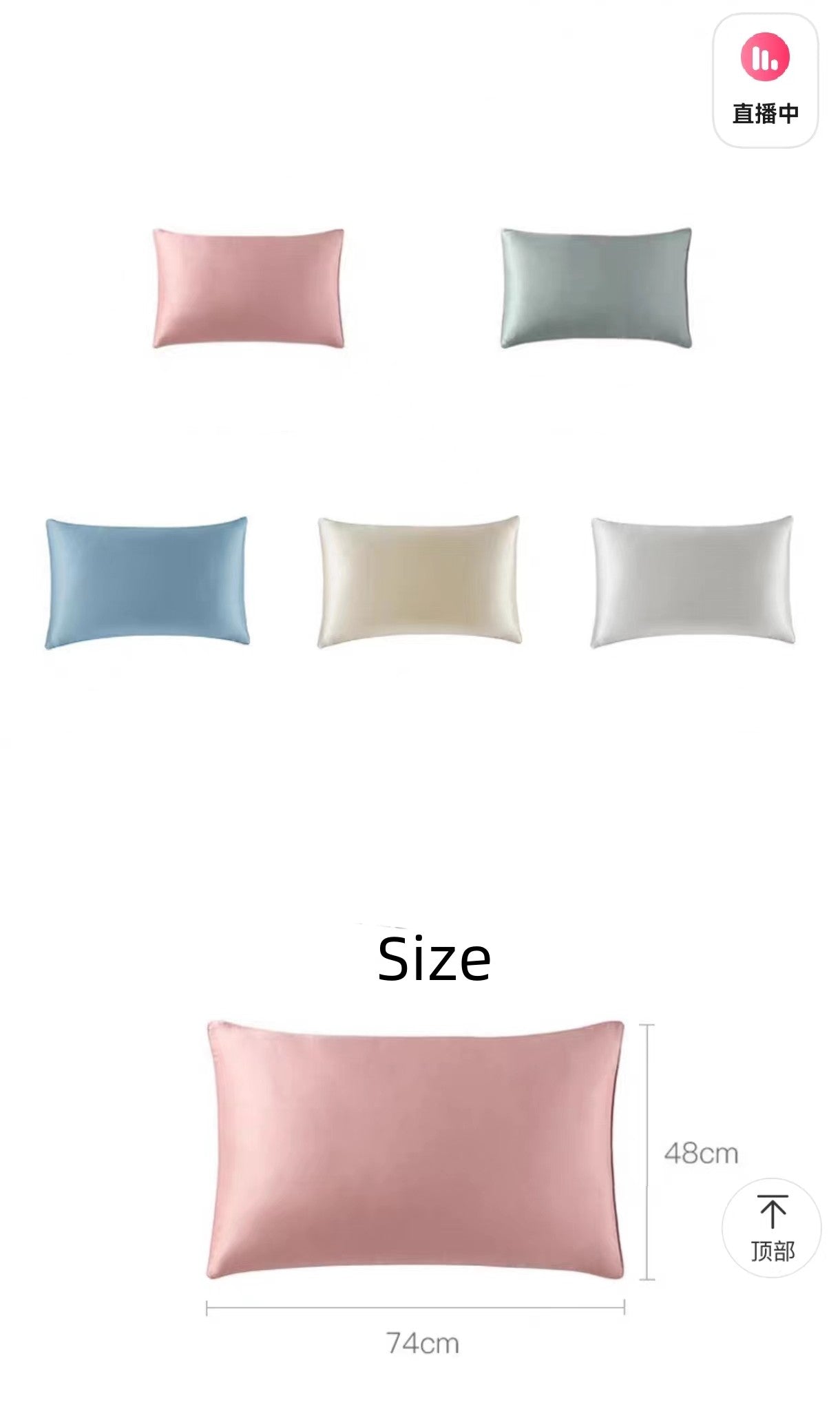 Lifease Queen Soft and Smooth 100% Silk Pillowcase Pillow Case 1 Piece X 2Pack