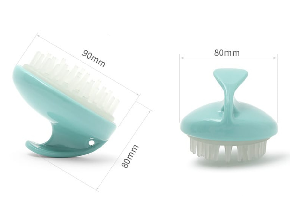 Fasola Home Dry and Wet Usage Deep Clean Hair Washing Massage Brush Clear Brush 9*8*8cmX2Pack