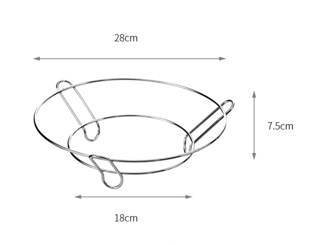 Fasola Large Size Food Grade Multifunctional Steaming Cooking Rack 28X18X7.5cm X2Pack