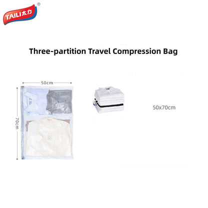 Taili Venus Partitioned Seal Compression Bags For Travel Space Saver Bags without Pump X4Pack