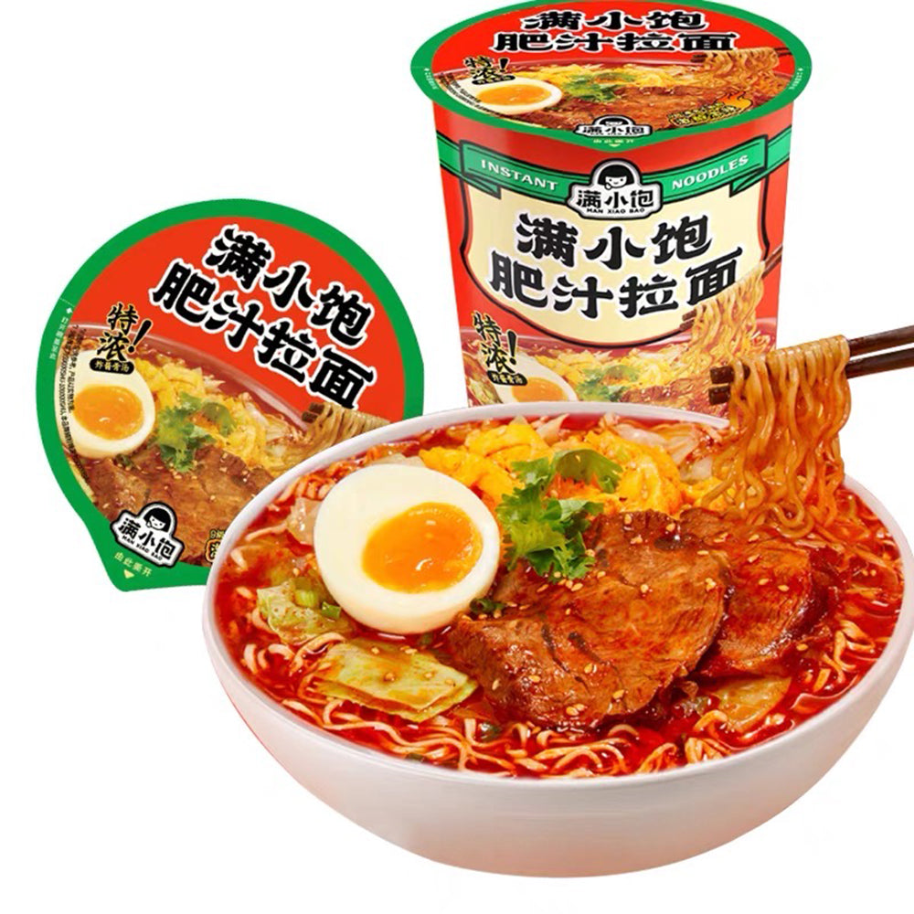 Man Xiao Bao Rich Sauce Ramen Cup Noodles 112.6gX3Pack