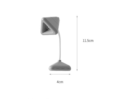 Fasola Magnetic Portable ABS Mini Small Table Lamp Gray 11.5*4*4cmX3Pack