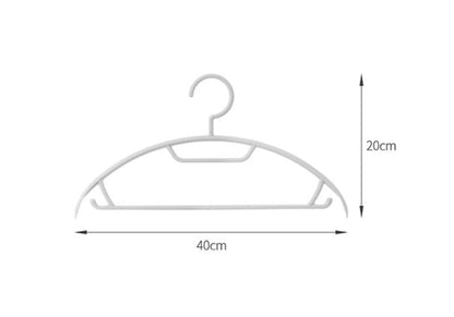 Fasola Curved Multi-Functional Velvet Clothes Hanger Coat Hanger for Coats and Pants 5Pieces X 2Pack