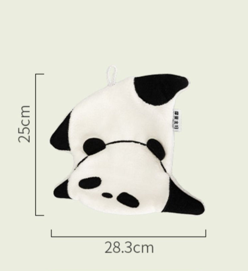 MDZF Multi-purpose Highly Water Absorbent Panda Pattern Hanging Hand Towel Kitchen Towel  25x28.3cm X4Pack