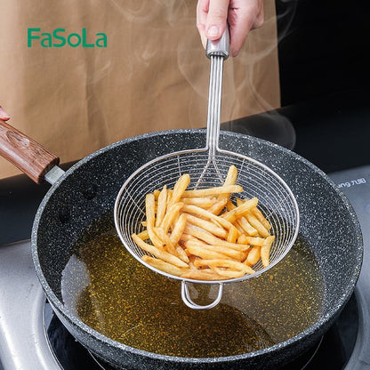 Fasola 304 Stainless Steel Strainer Spoon Diameter 16cmX2Pack