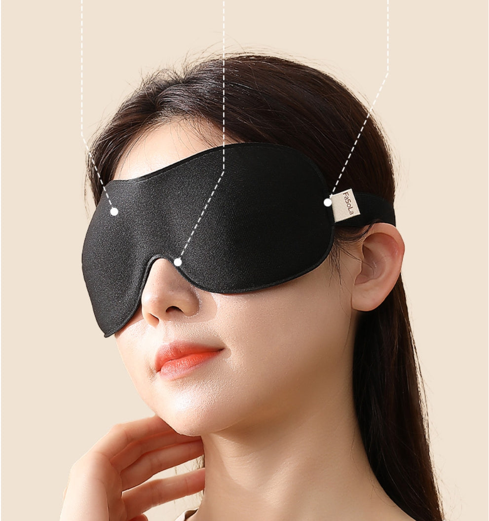 Fasola Grey 3D Sleep Eye Mask for Men Women 2Pack