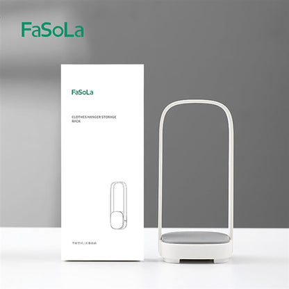 Fasola Protable Foldable No Drilling Wall Mounted Clothes Hanger Organizer White 18*7cmX3Pack