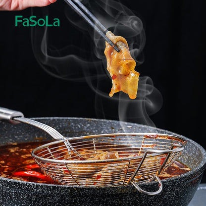 Fasola 304 Stainless Steel Strainer Spoon Diameter 16cmX2Pack