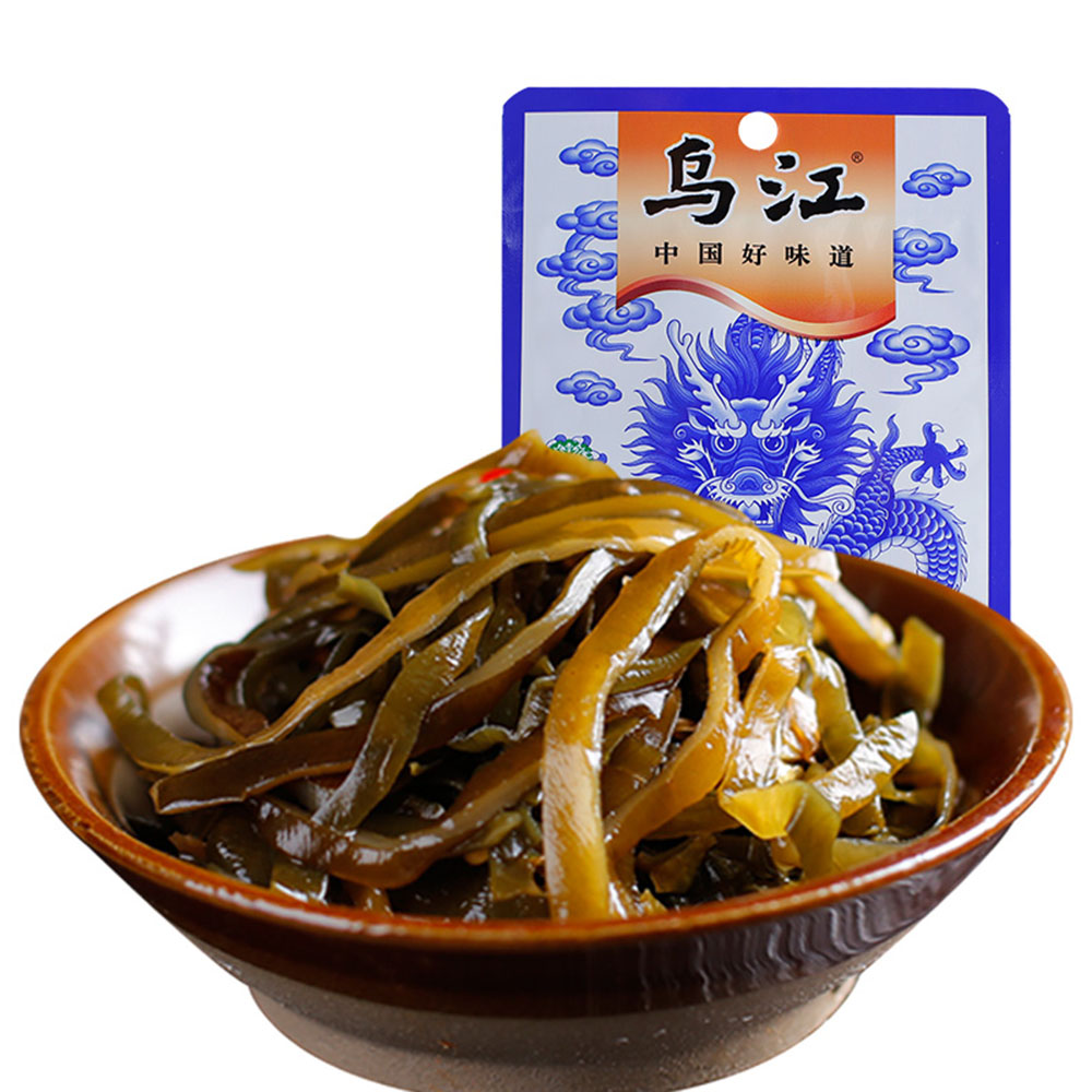 Wujiang 70g Fresh Flavor Cold Mixed Kelp Seaweed Strips 6packs