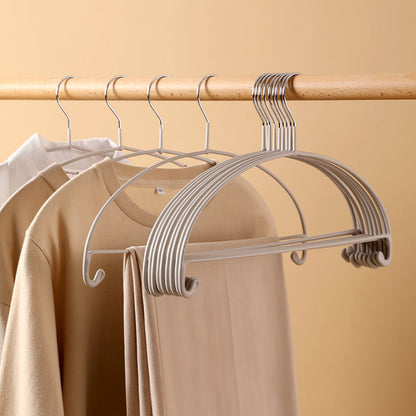 Fasola Non-Slip No Shoulder Bumps Space Saving Curved Clothes Hangers Coat Hanger 5pcs X4Pack