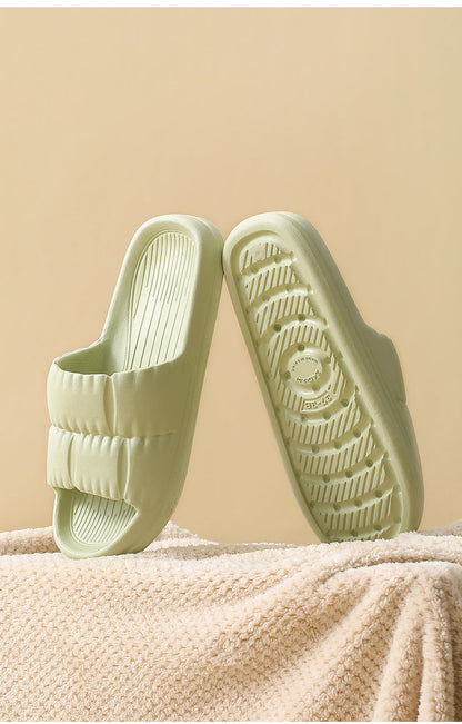 Fasola Size 39/40 Green Anti-Slip Bathroom Shower Slipper Bathroom Sandal 1Pair X 2Pack