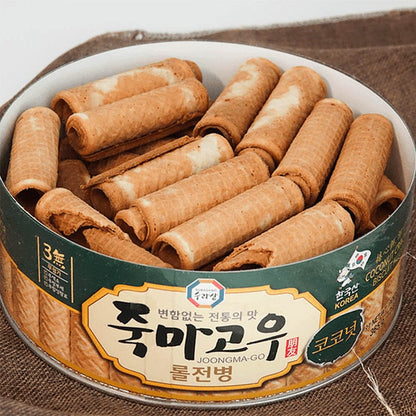 Surasang Korean Traditional Burrito Roll Cookie Coconut Flavor 365gX4Pack