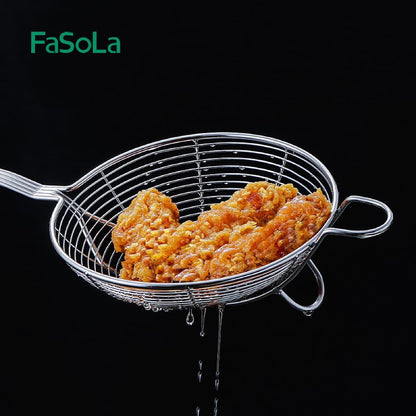 Fasola 304 Stainless Steel Strainer Spoon Diameter 16cmX2Pack