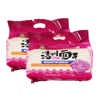 TOYOUNG Wenzhou Dried Wide Noodles 2kgX2Pack