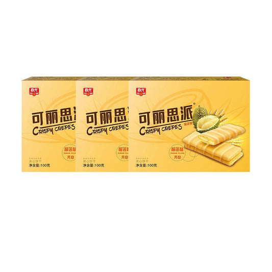 Chunguang-Crispy-Crepes-Durian-Flavor---100g-X3Pack-1