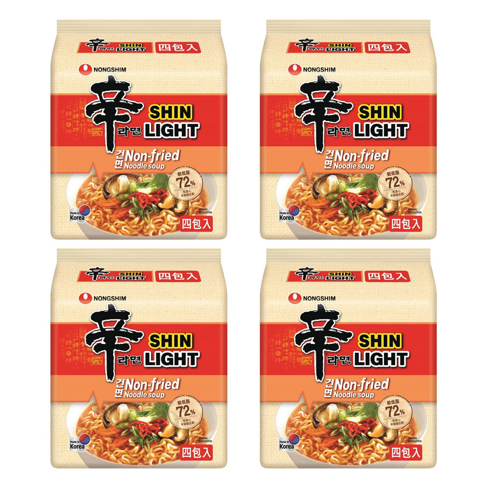 Nongshim Shin Light Non-fried Instant Noodle 97gX4 pcs 388gX4pack