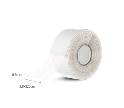 Fasola Waterproof and MildewProof Self Adhesive Transparent Caulk Tape Transparent Window Weather Sealing Tape 3.2m X4Pack