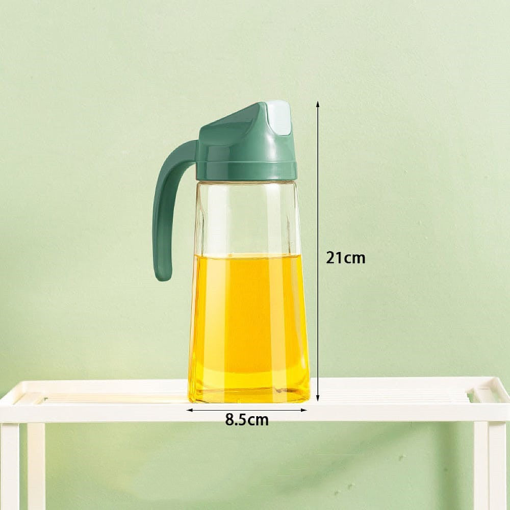 Robo automatic flip Kitchen top oil Bottle Swedish green 630ml