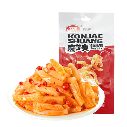 WeiLong Spicy Flavor Spicy Strips Snacks Konjac 50g X6pack